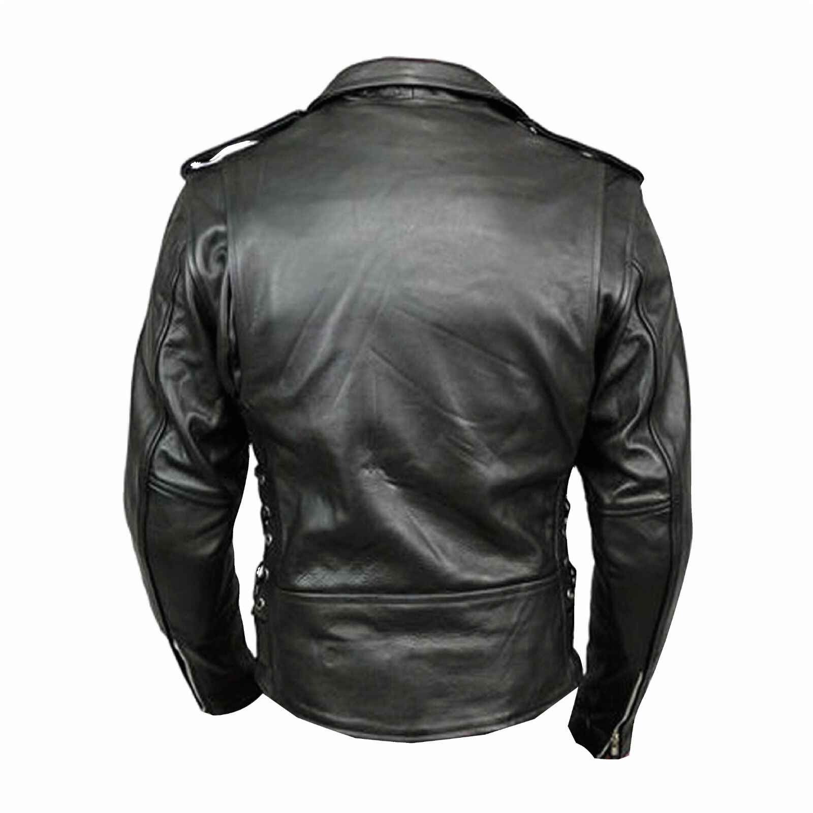 Cafe Racer Brando Style Leather Jacket