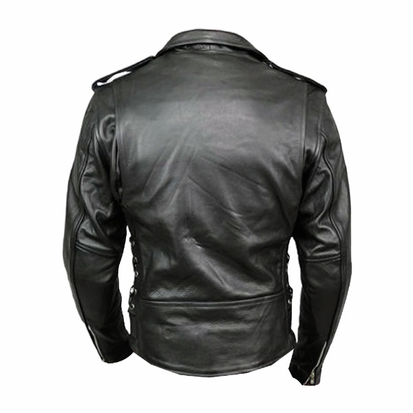 Cafe Racer Brando Style Leather Jacket