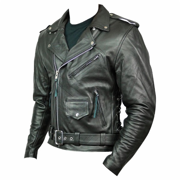 Cafe Racer Brando Style Leather Jacket