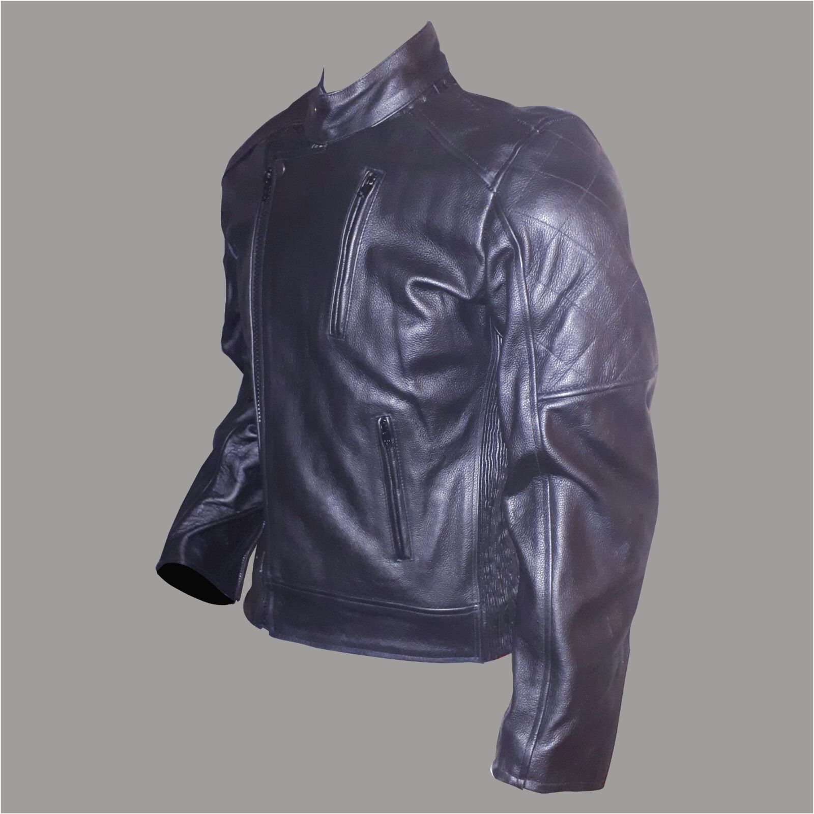 Classic Styled Black Leather Jacket