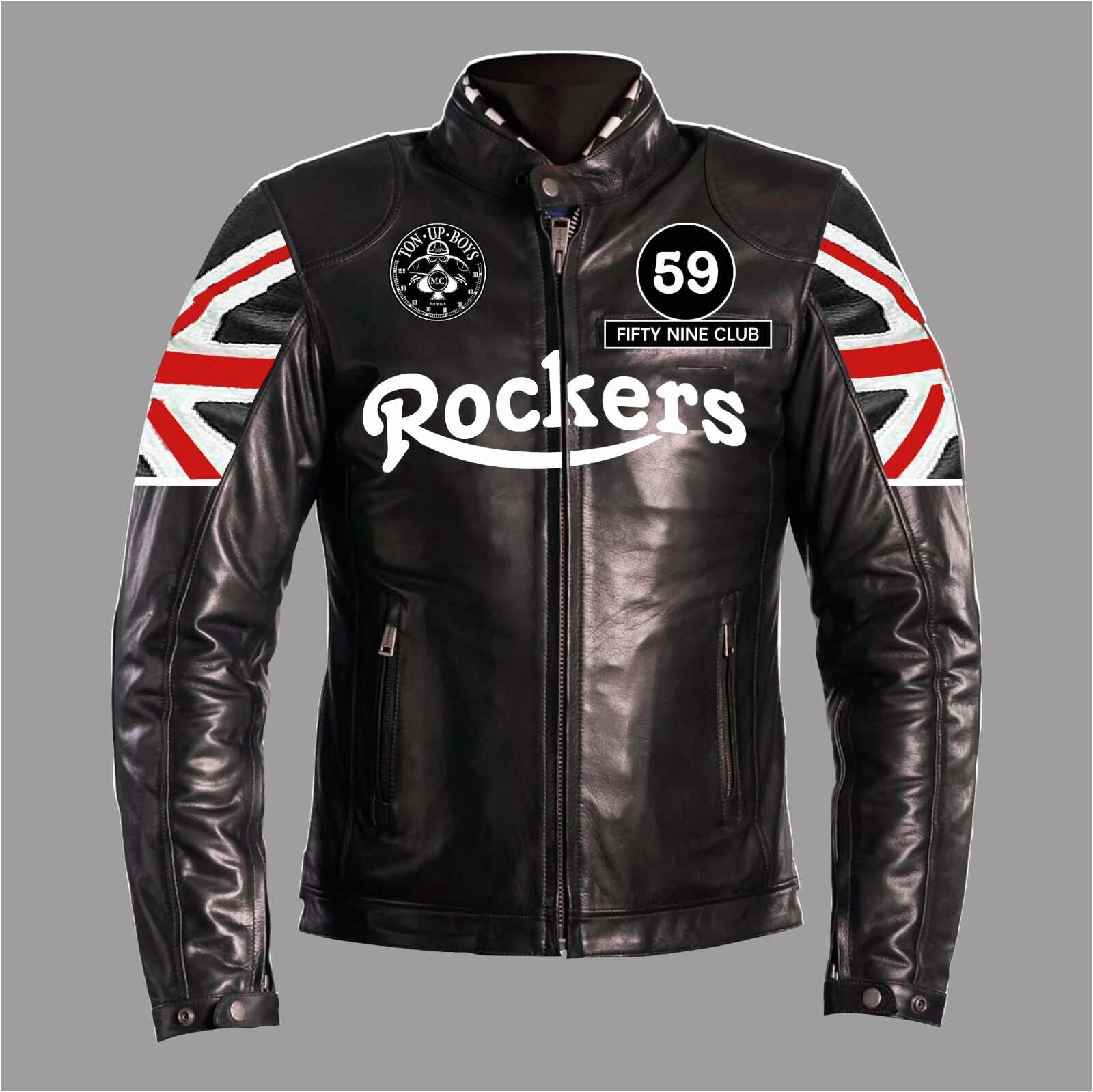 Classic Styled Black Leather Jacket