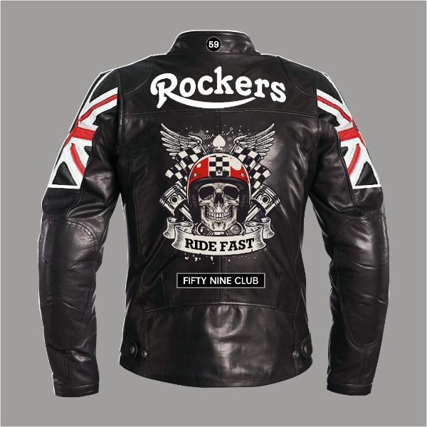 Classic Styled Black Leather Jacket