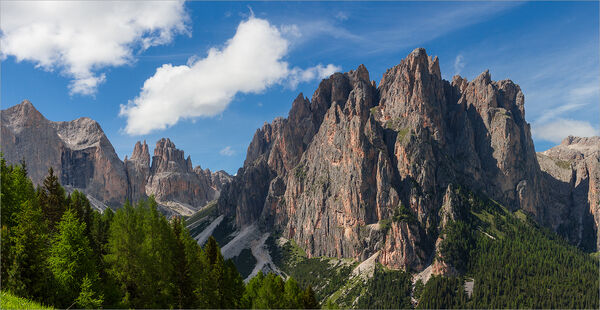 The Dolomites, in northern Italy - The Rosengarten.
