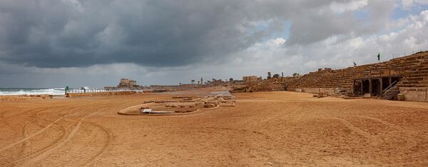 The Roman Hippodrome, Caesarea, Israel.