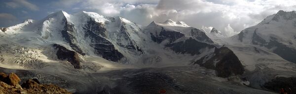 Piz Palu in the Bernina Alps.
