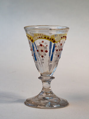 A small liquor glass.