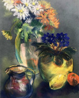 Chrysanthemums & Violets