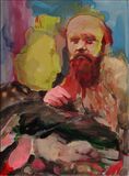 Relative Time 2021 enamel on aluminium 24cmx13cm
