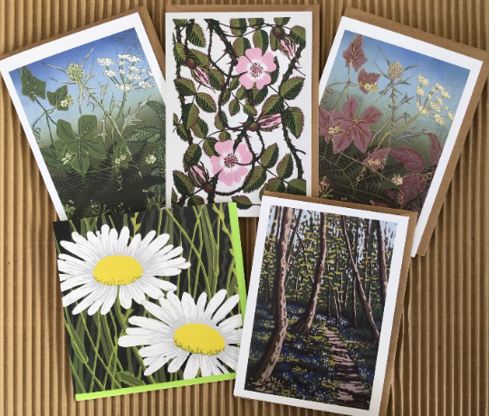 Pack of 5 cards "Wildflowers"