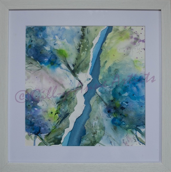Hydrangea Torn Apart - Cobalt Blue