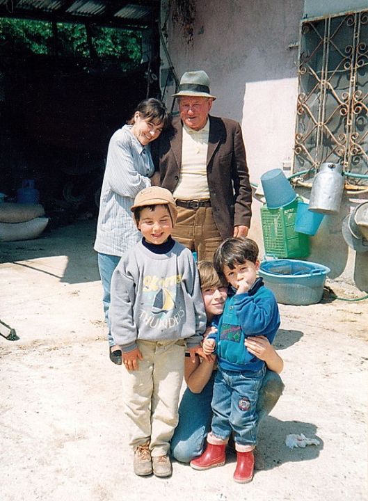 Giusi with Nonno Michele 1990