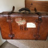 1940s LEATHER SUITCASE SOLD