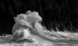 Monochrome Images of storms in North Wales