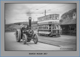 Steam engine and tram, taken at Beamish Museam 2017