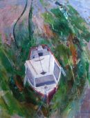 Cornwall boat at low tide