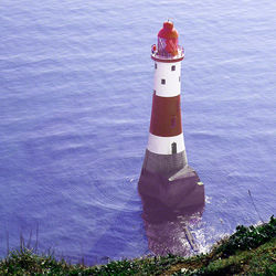 Beachy Head Lighthouse from above the cliff
