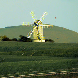 Kingston Windmill before Mount Caburn