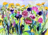 a bee's delight mixed media
