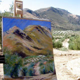 Sketch in pastel whilst in Spain