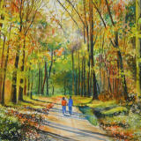 Young Love - Watercolour & Greetings card