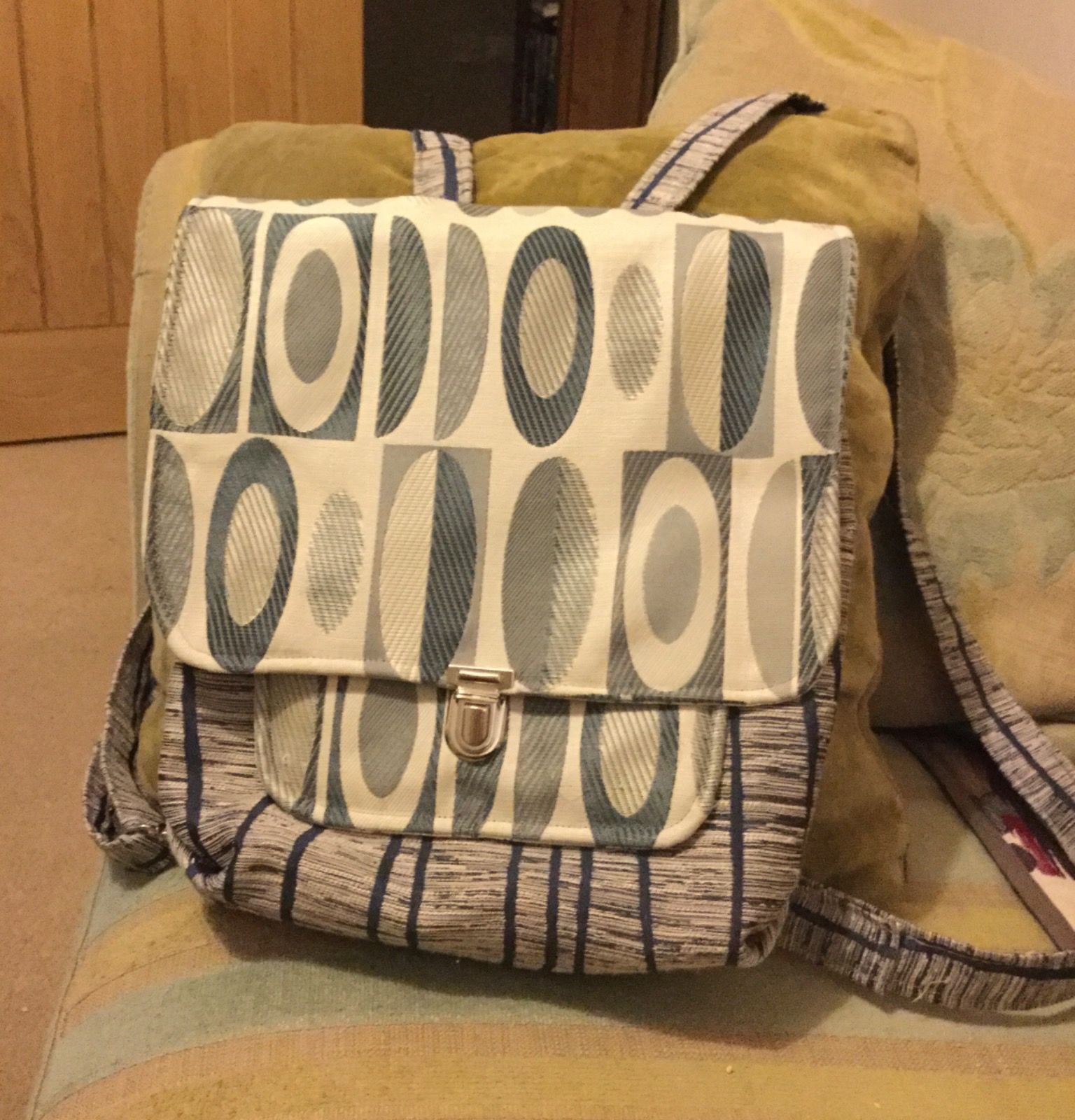 Grey backpack front