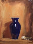 Blue Vase and Oyster Shell