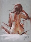 Sitting Rear Nude