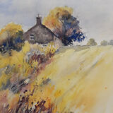 Lynda Wilson. Meadow Farmhouse. Watercolour. £50 unframed