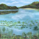 Barbara Ann Reynolds. Calm Waters. Acrylic. Framed. £180