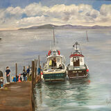 Pamela Prior. 'Goin Fishin. Acrylic. Framed. £85