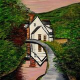 Gill Benjamin. Reflections. Acrylic. 16x12. unframed £45