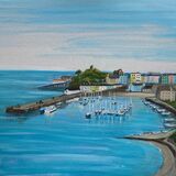 Gill Benjamin. Tenby. Acrylic. 16x12. unframed £45