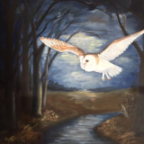 Pamela Prior. Night Hunter. Oil