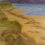 Jean Walker. Newborough Beach Anglesey. Acrylic