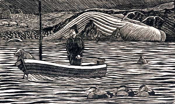 Stevie and the whale