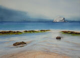 Bass Rock in Blue