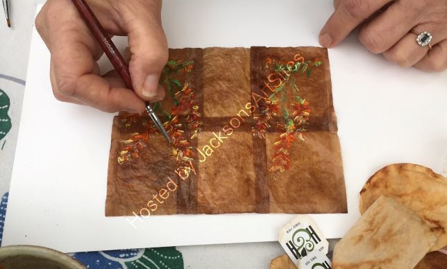 Painting A Tea Bag Notebook