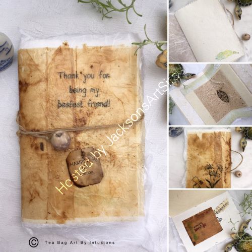 Herbal Handmade Tea Bag Notebook