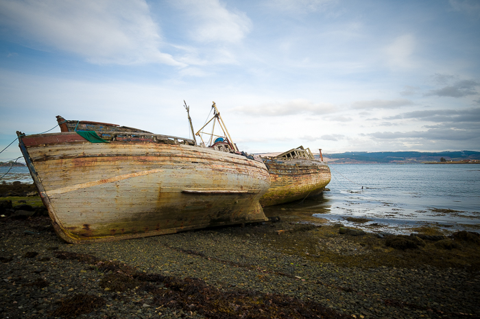 abandoned on the beach
