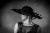 HAT AND PEARLS