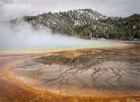 REFLECTIONS AT THE GRAND PRISMATIC SPRING