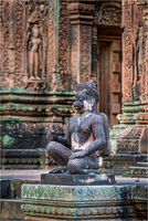 STATUE OF HANUMAN AT BANTAEY SREI, CAMBODIA