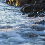 Evening Light on Rock and Wave