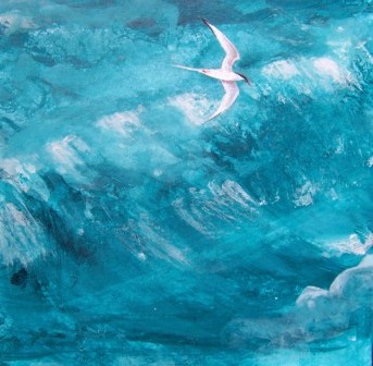 Green Wave and Tern - Print