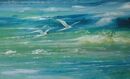 Two Terns and Green Sea.