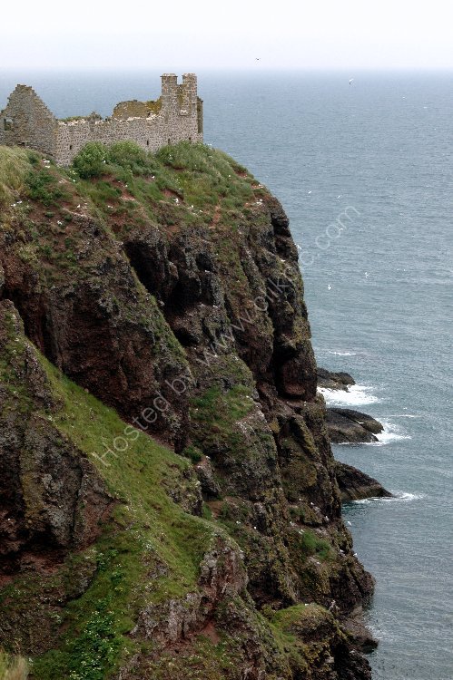 Castle - Dunnottar Castle (south cliff) down to the North Sea