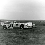HILL CLIIMB - Doune 30 September, 1979, John Cleland (Chevron B19) Cresting East Brae