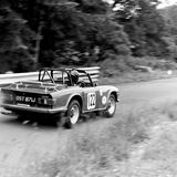 HILL CLIMB - Doune 17 June, 1984, Gilbert Campbell (Triumph TR5) Entering Junction