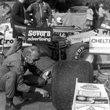 HILL CLIMB - Doune, 25 September, 1983, John Meredith Amidst a plethora of)advertising