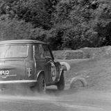HILL CLIMB - Fintray 04 June, 1967, Bob Haining (Mini Cooper) says it all in the number plate